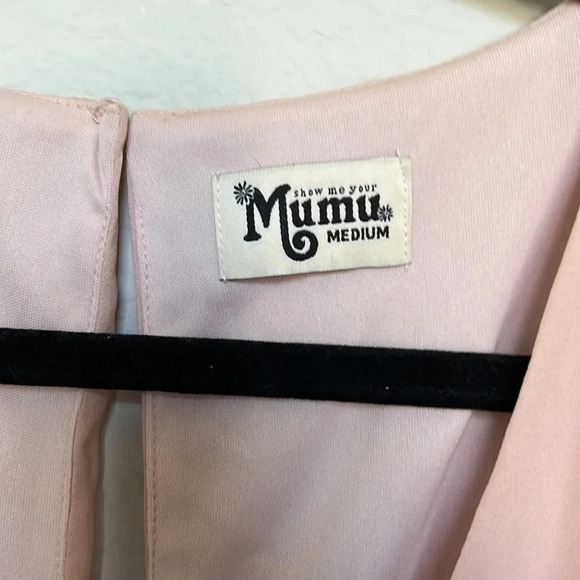 Show Me Your Mumu Pink V Neck Flowy Maxi Dress - Picture 3 of 8